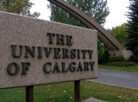 University of Calgary sign